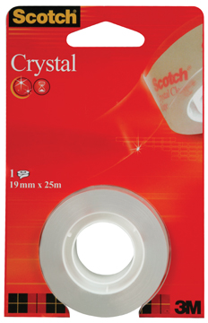 Plakband Scotch Crystal tape 19mmx25m blister