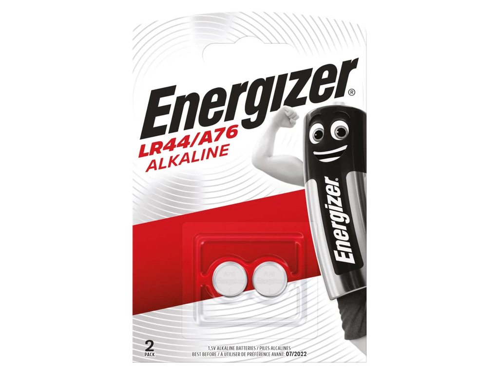 Knoopcelbatterij Energizer LR44 1,5V (2)