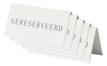 Tafelbordje Securit 'Gereserveerd' (5)
