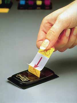 Index Post-It Sign Here 25,4x43,2mm geel