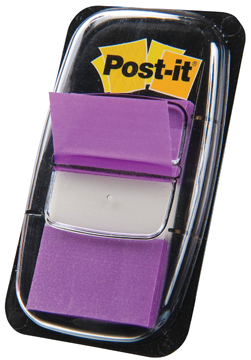 Index Post-It Standaard 25,4x43,2mm paars