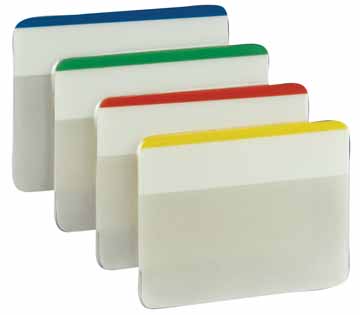 Index Post-It Strong 50,8x38mm voor ordners assorti (4)