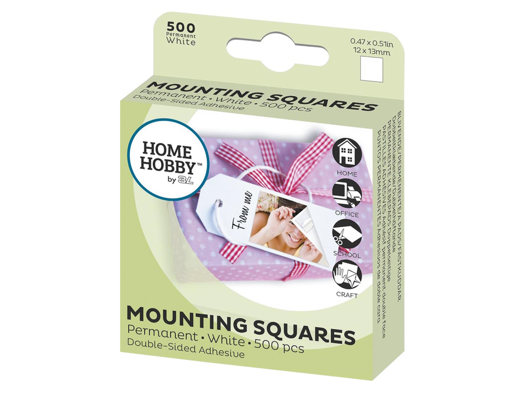 Fotokleefstrips 3L tweezijdig zelfklevend permanent 12x13mm (500)
