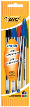 Balpen Bic Cristal Original assorti blister (5)
