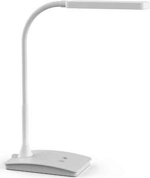 Bureaulamp Maul Pearly LED dimbaar 3000-6500Kelvin 350lumen op voet wit