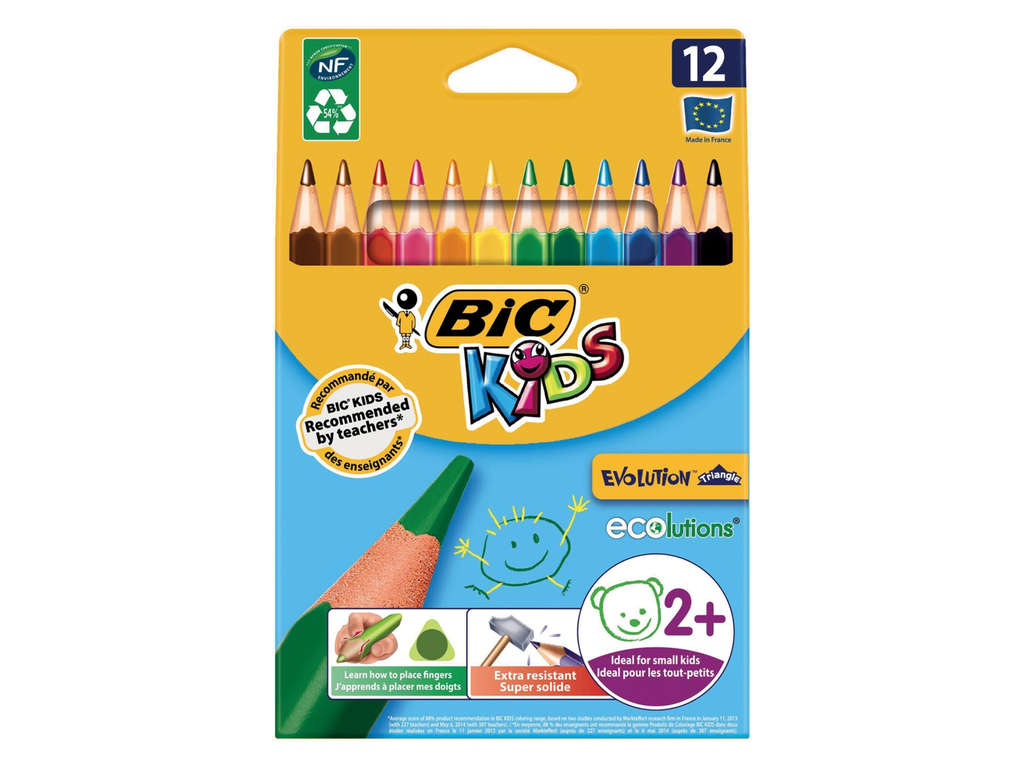 Kleurpotlood Bic Kids ecolutions evolution triangle (12)