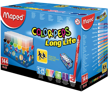 Viltstift Maped Color'Peps classpack assorti (144)