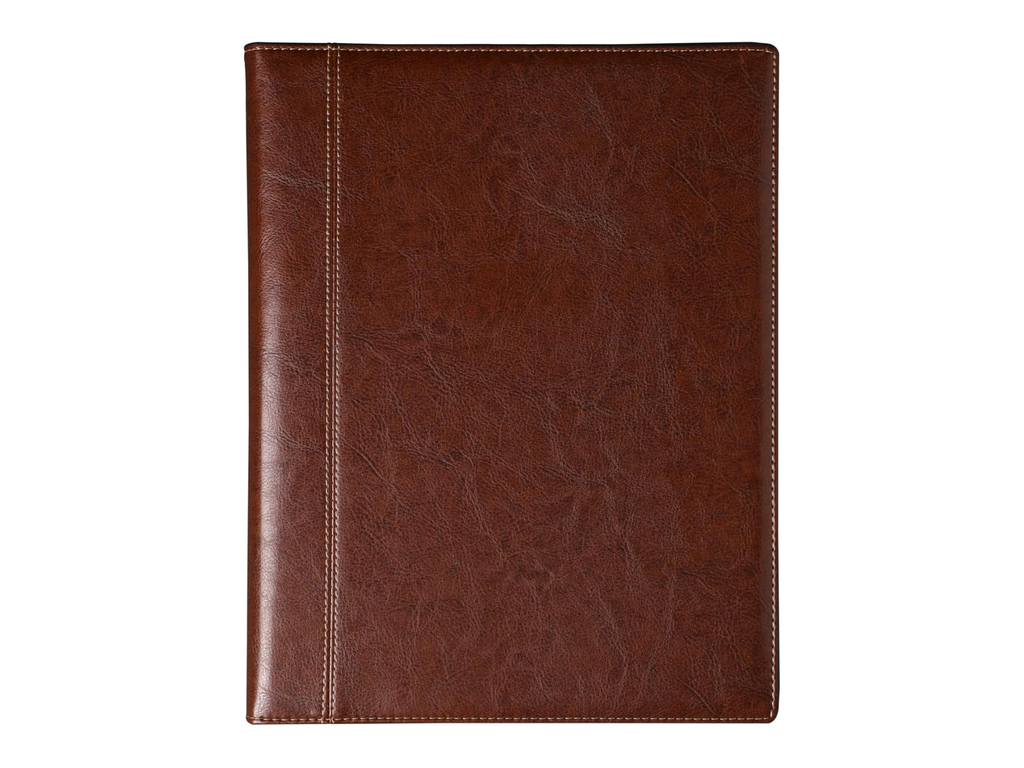 Schrijfmap Brepols palermo 4-ringen 25,5x34,7cm bruin