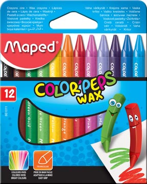 Waskrijt Maped Color'Peps assorti (12)
