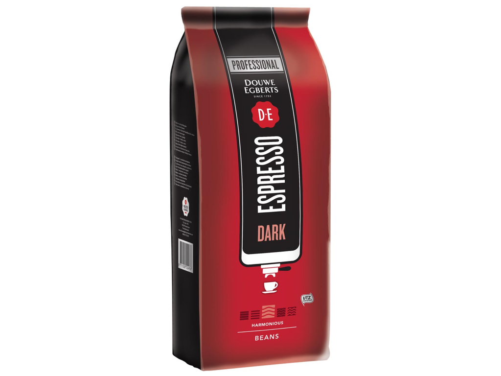 Koffiebonen Douwe Egberts Espresso Dark voor automaten 1kg