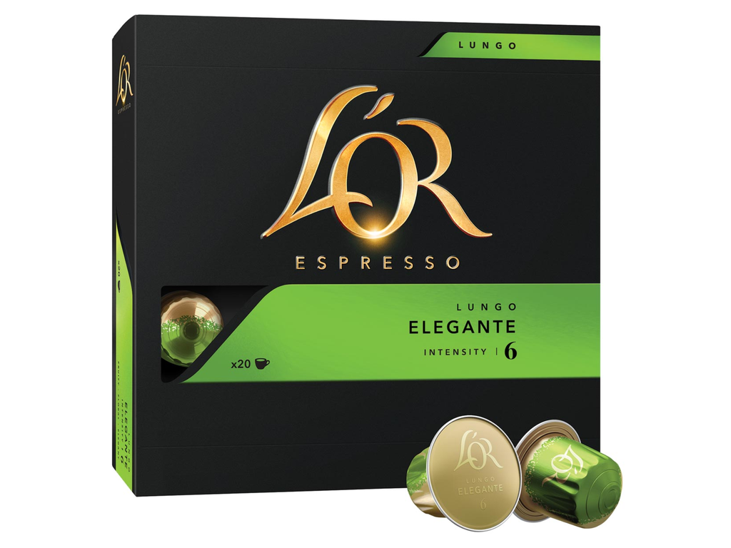 Koffiecapsules Douwe Egberts L'Or Espresso Lungo Elegante Intensity 6 (20)