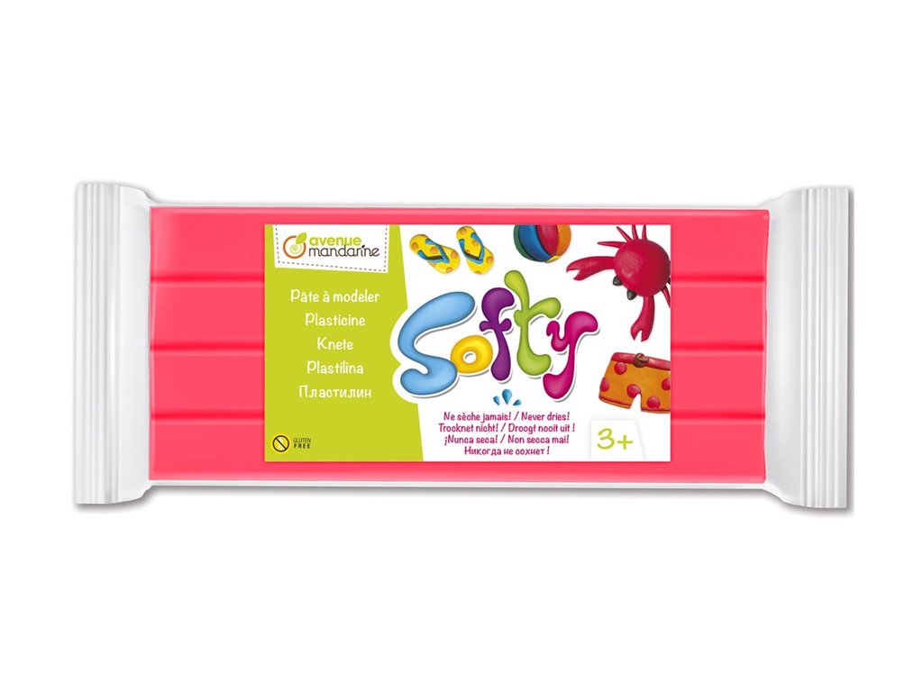 Boetseerklei Darwi softy 500gr roze