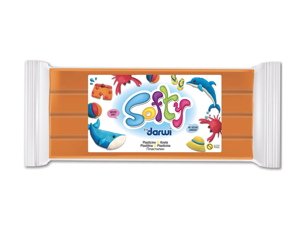 Boetseerklei Darwi softy 500gr oranje