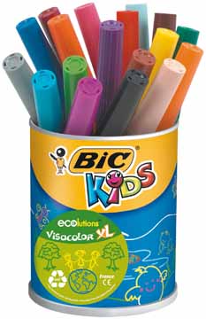 Viltstift Bic kids visacolor XL ecolutions assorti (18)