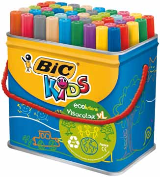 Viltstift Bic kids visacolor XL ecolutions assorti (48)