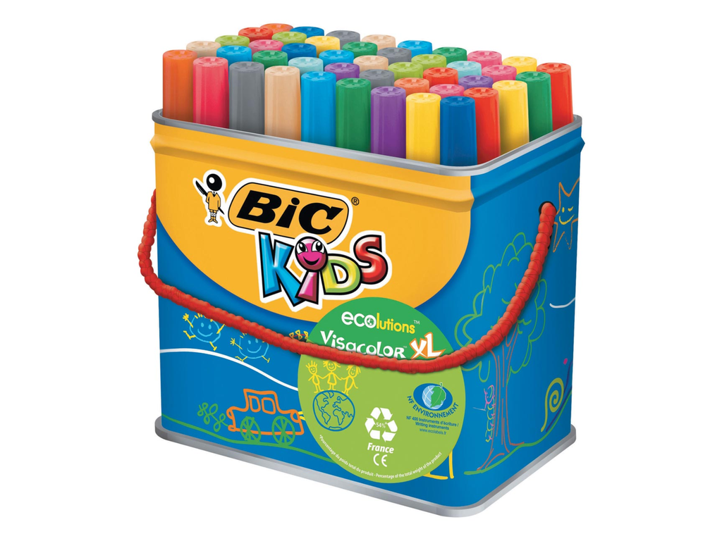 Viltstift Bic kids visacolor XL ecolutions assorti (48)