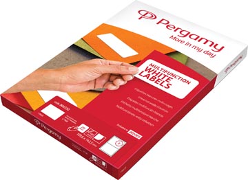Etiketten Pergamy ronde hoeken 14 etik/bl 99,1x38,1mm (100)