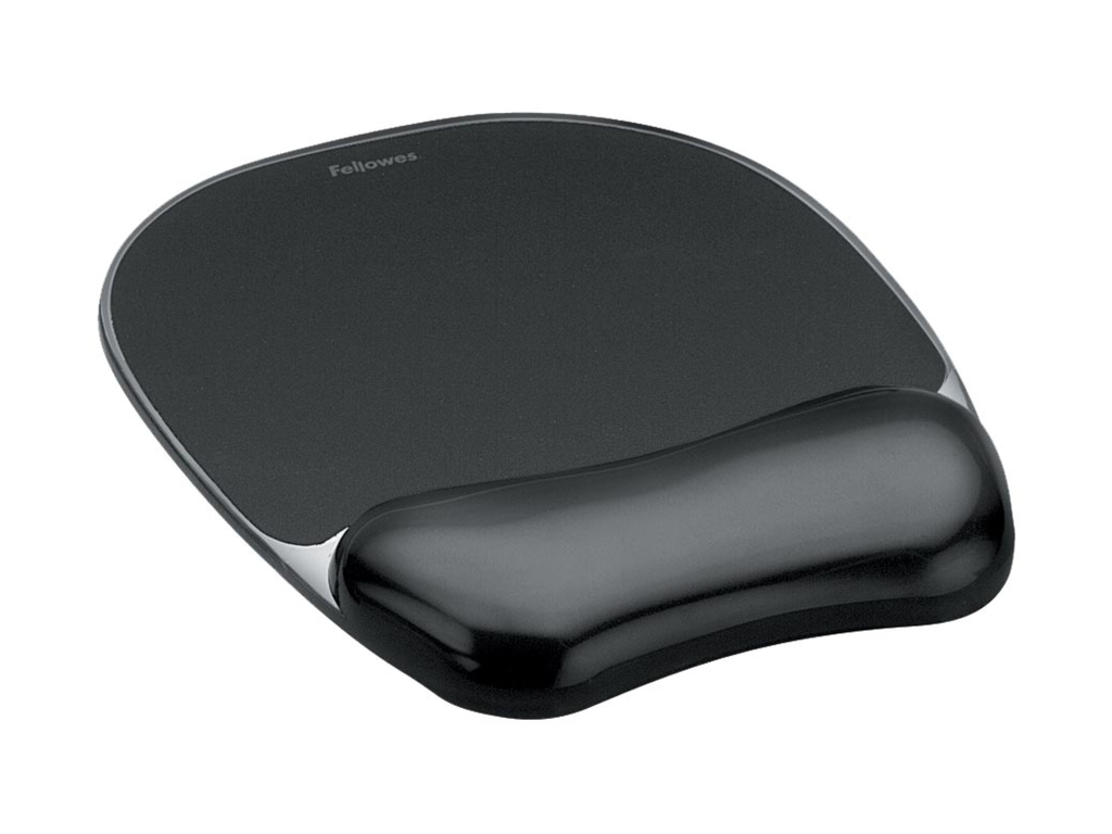 Muismat Fellowes Crystals Gel met polssteun zw CRC91121 