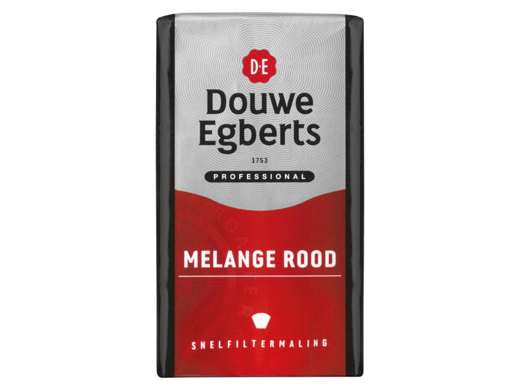 Koffie Douwe Egberts Melange rood gemalen 250g