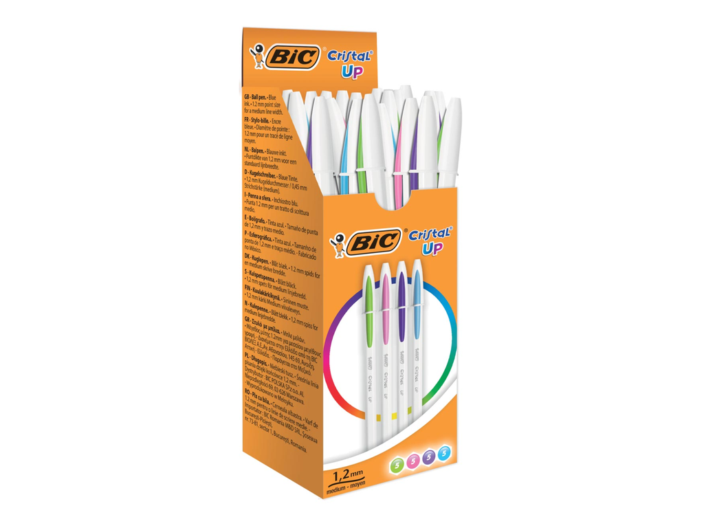 Balpen Bic Cristal Up assorti fun (20)