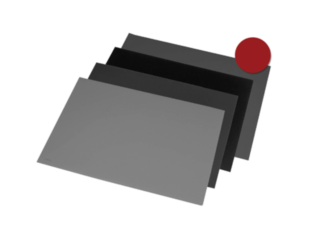 Bureauonderlegger Rillstab 50x65cm zwart