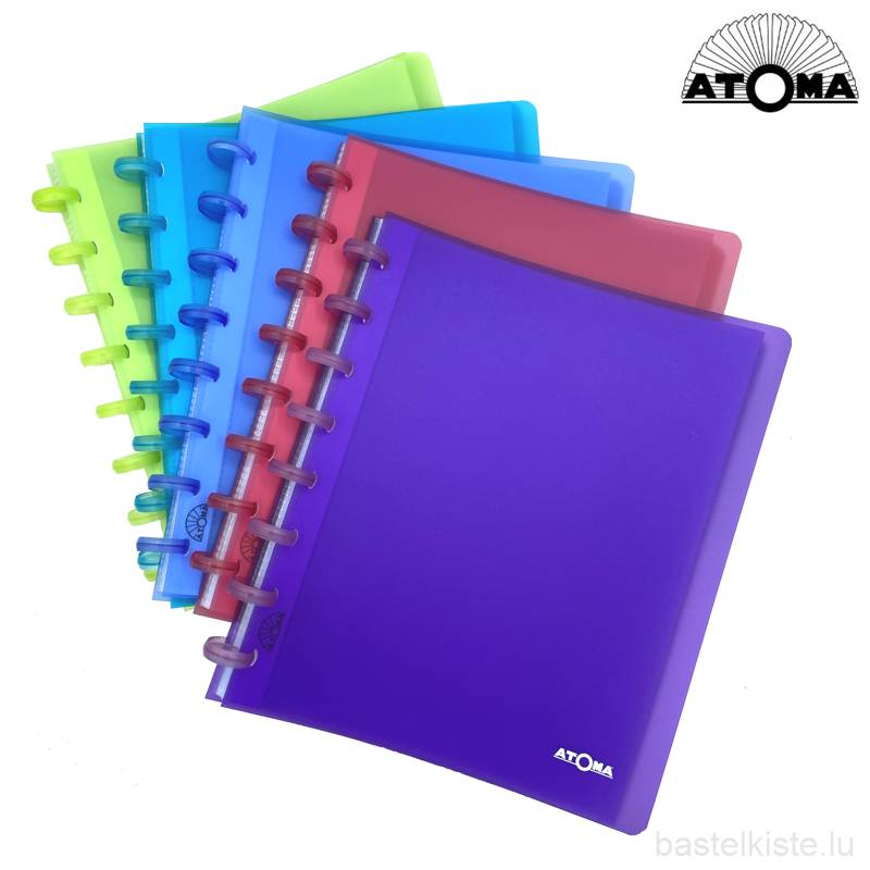 Showalbum Atoma PP A5 20 tassen transparant assorti