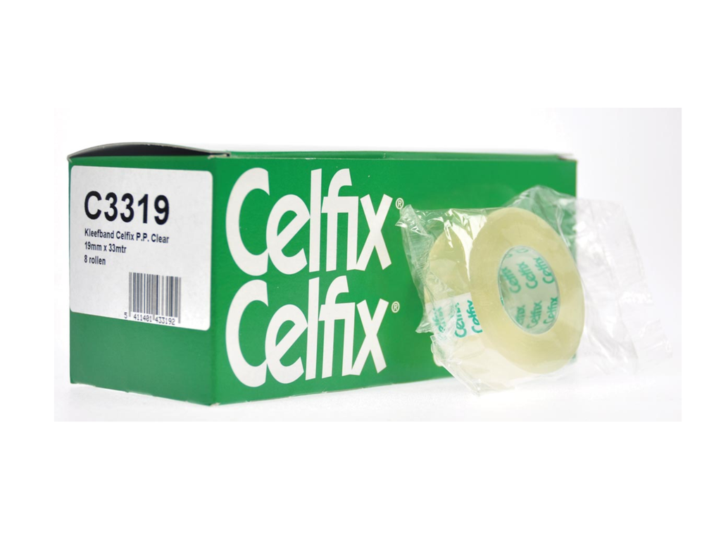 Plakband Celfix PP 19mmx33m voor kleine afroller