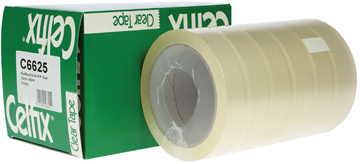 Plakband Celfix PP 25mmx66m voor grote afroller