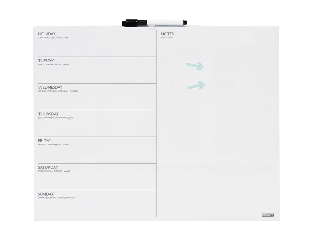 Weekplanner Desq magnetisch 40x50cm