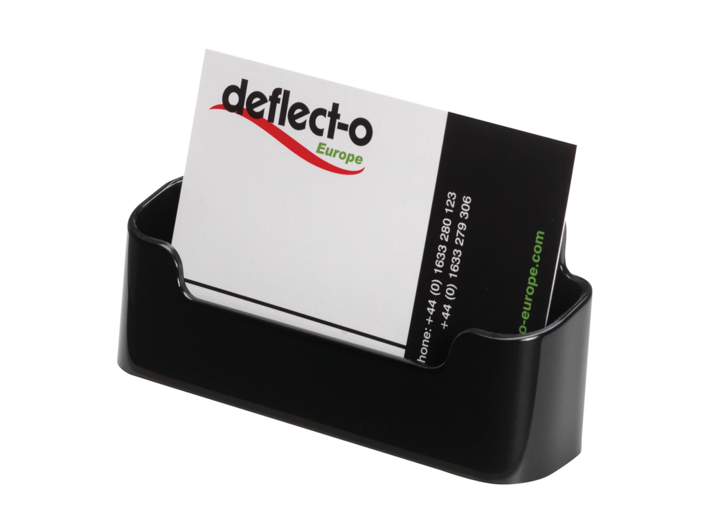 Visitekaarthouder Deflecto 1 vak zwart