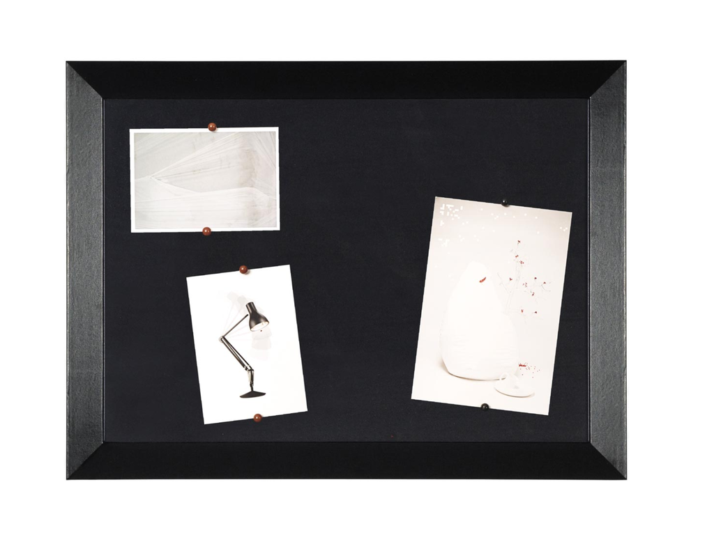Notitiebord Bisilque Kamashi 45x60cm houten frame zwart