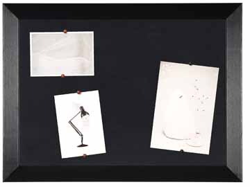 Notitiebord Bisilque Kamashi 45x60cm houten frame zwart