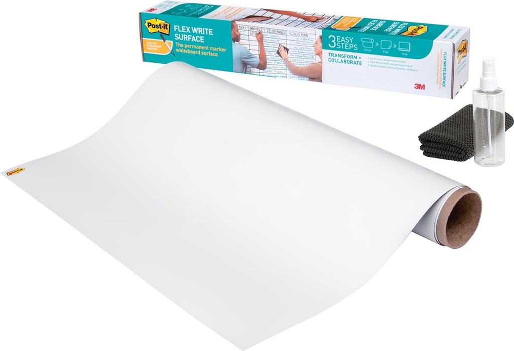 Whiteboardfolie Post-It Flex Write op rol 91,4x121,9cm