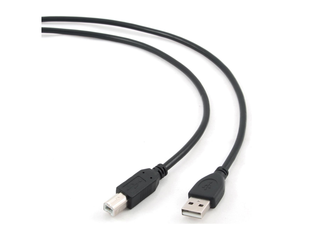 Kabel Cablexpert USB 2.0 A-stekker/B-stekker 1,8m zwart