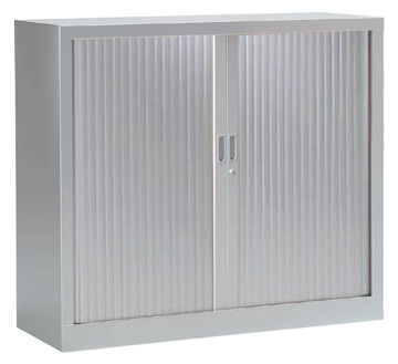 Roldeurkast H: 100x120x43cm (hxbxd) aluminium