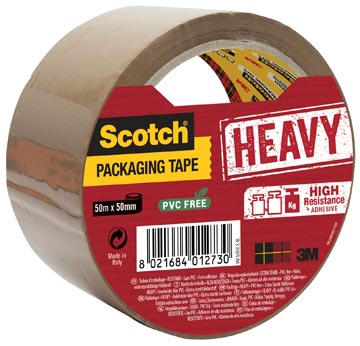 Verpakkingstape Scotch Heavy 50mmx50m bruin