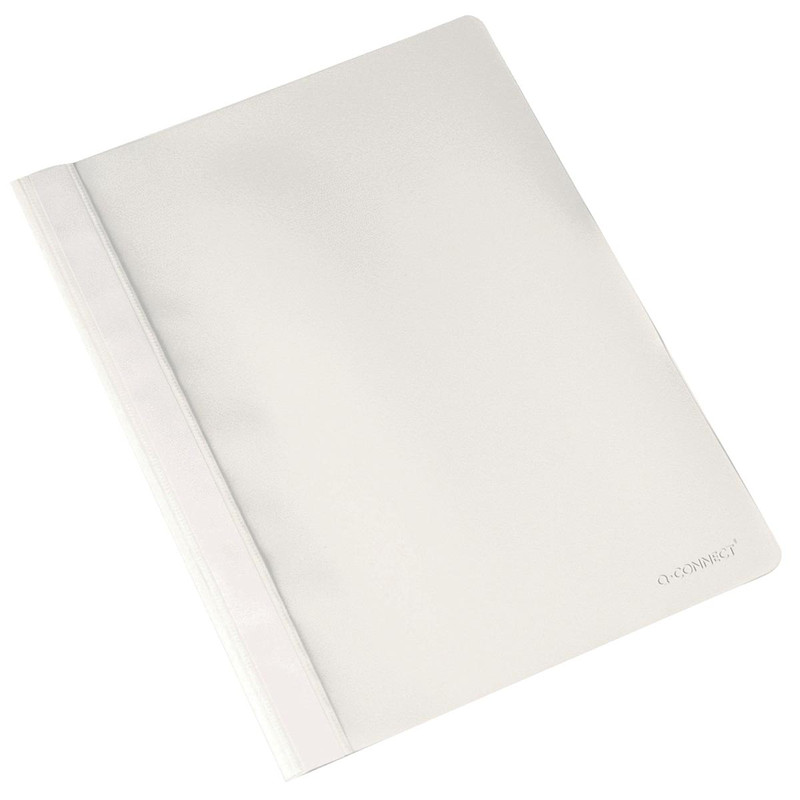 Snelhechtmap Q-Connect PP A4 wit (901644)