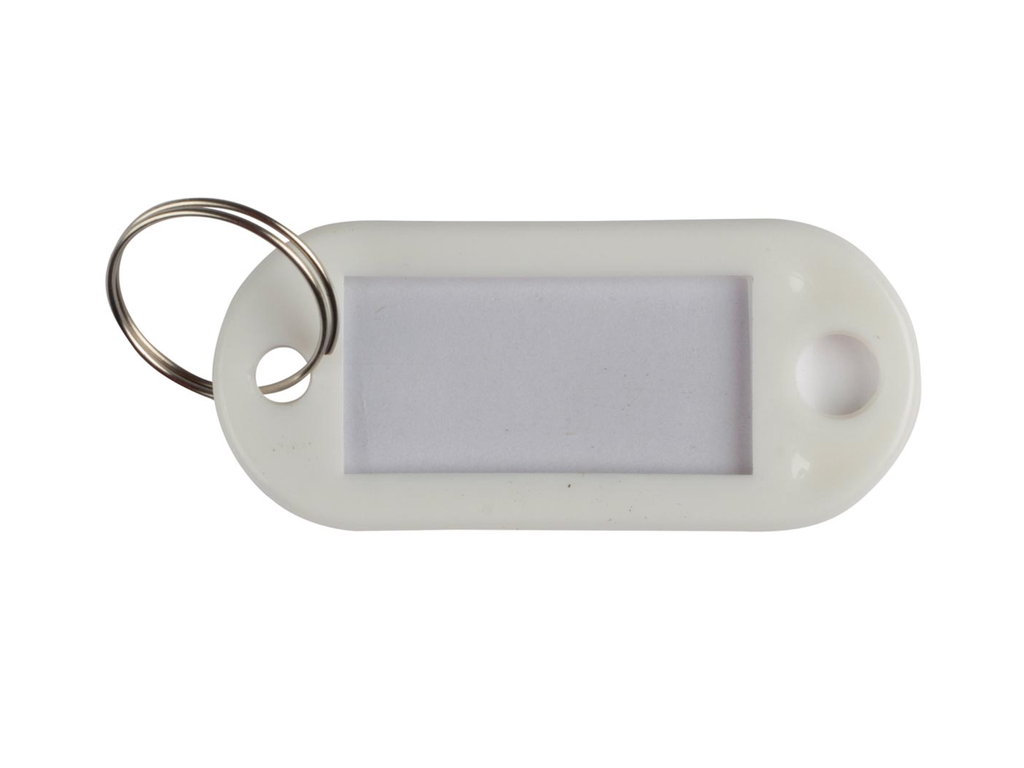 Sleutelhanger Q-Connect wit (10)