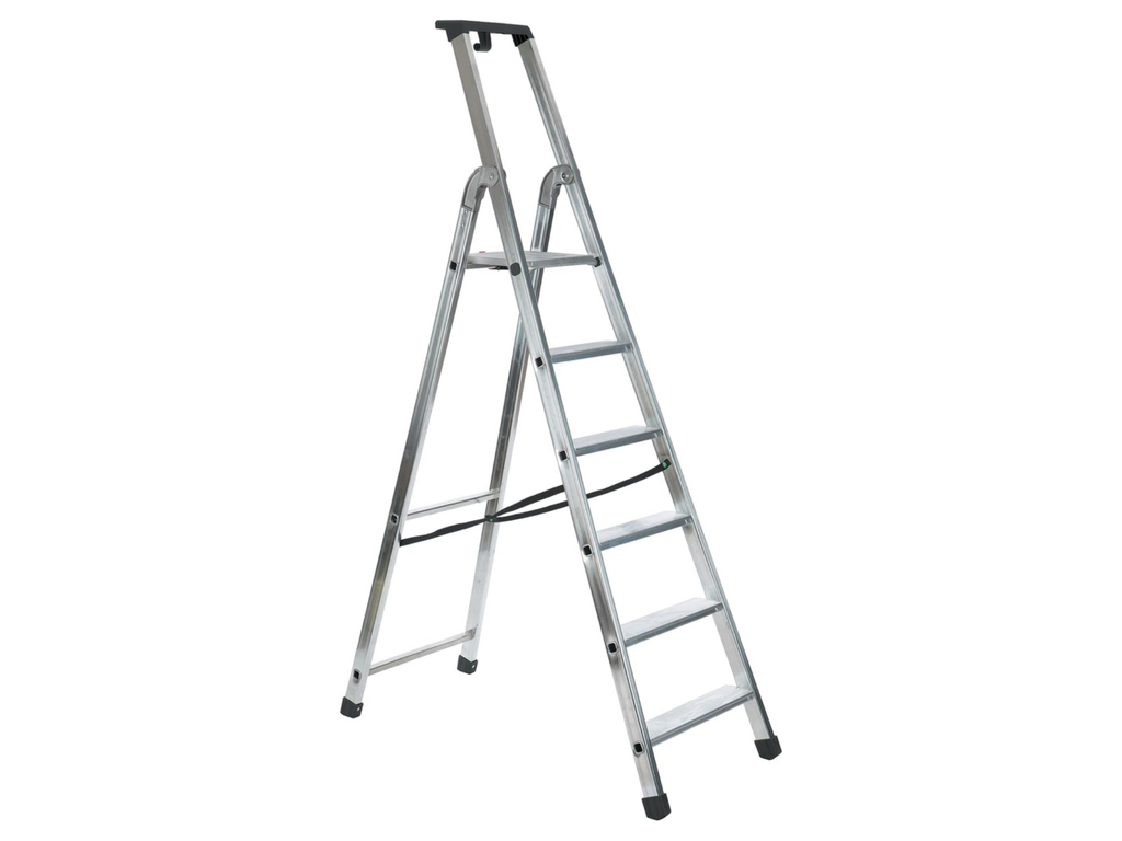 Industriële trapladder Galico Quadra 6 treden
