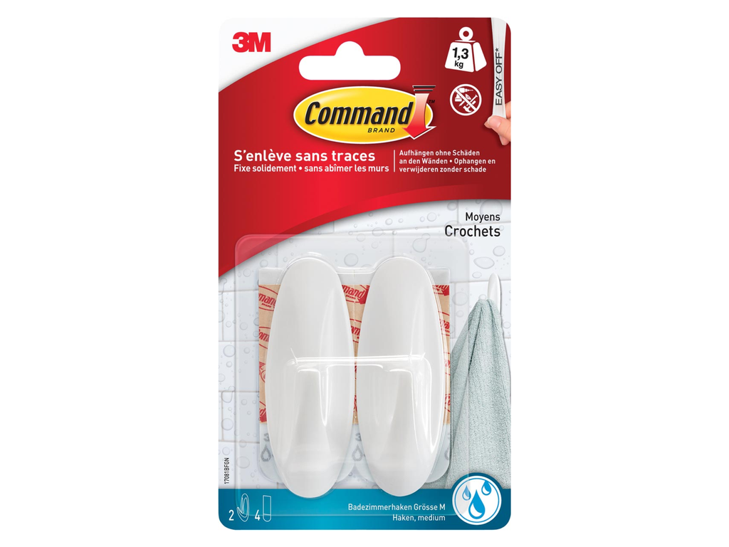 Ophanghaak 3M Command waterbestenidg medium (2)