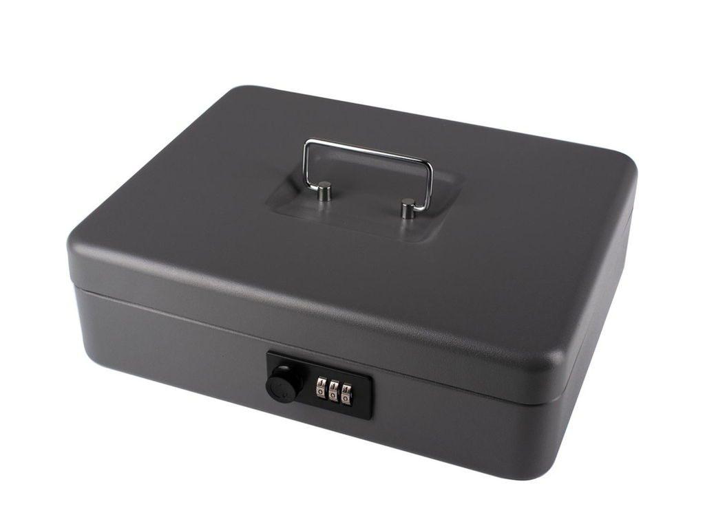 Geldkoffer Pavo 300x240x90cm met cijferslot donkergrijs