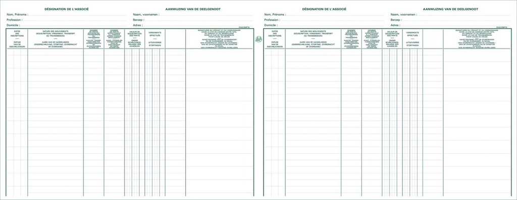 Aandeelhouders Exacompta BVBA-SPRL 24x32cm