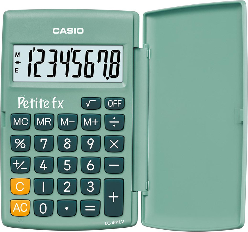 Zakrekenmachine Casio Petite FX Groen