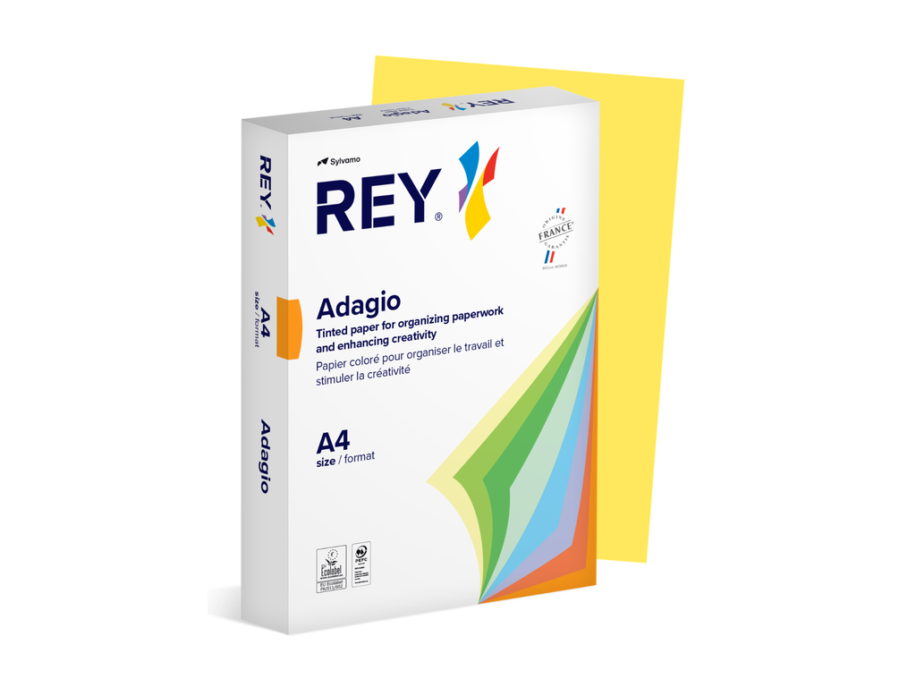 Adagio DIN A4 80gr citroengeel (500) - 70% PEFC Certified