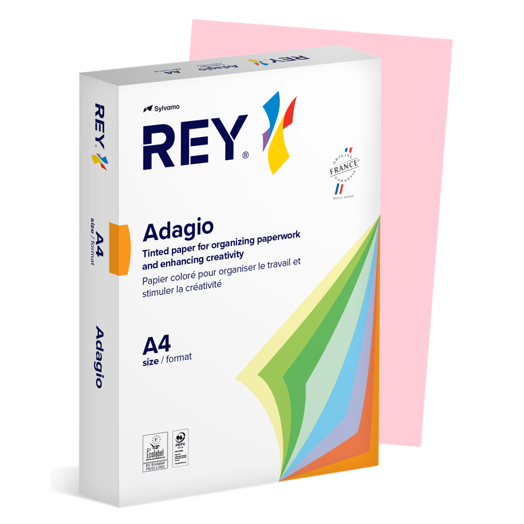 Adagio DIN A4 80gr roze (500) - 70% PEFC Certified