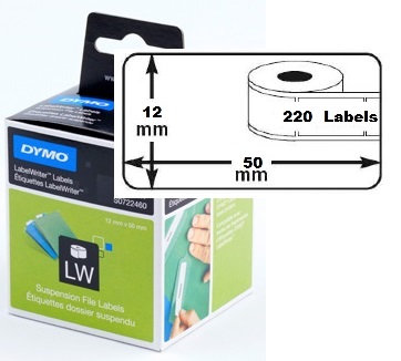 [DYM-S0722460] Dymo LW etiket hangmap 50x12mm (220) (99017)