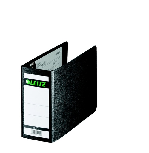 [ESS-10780000] Ordner Leitz 180° karton A6 dwars rug 77mm zwart