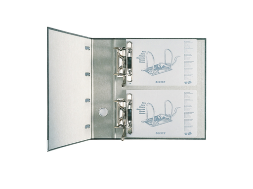 [ESS-10920000] Bankordner Leitz karton A4 rug 75mm dubbel mechanisme zwart (1092020)