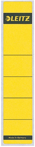 [OUT-16430015] Rugetiket Leitz zelfklevend kort smal geel (10)