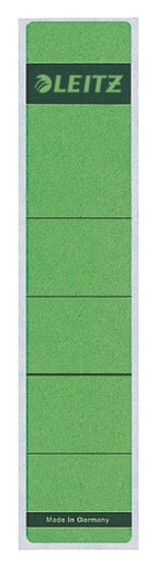 [OUT-16430055] Rugetiket Leitz zelfklevend kort smal groen (10)
